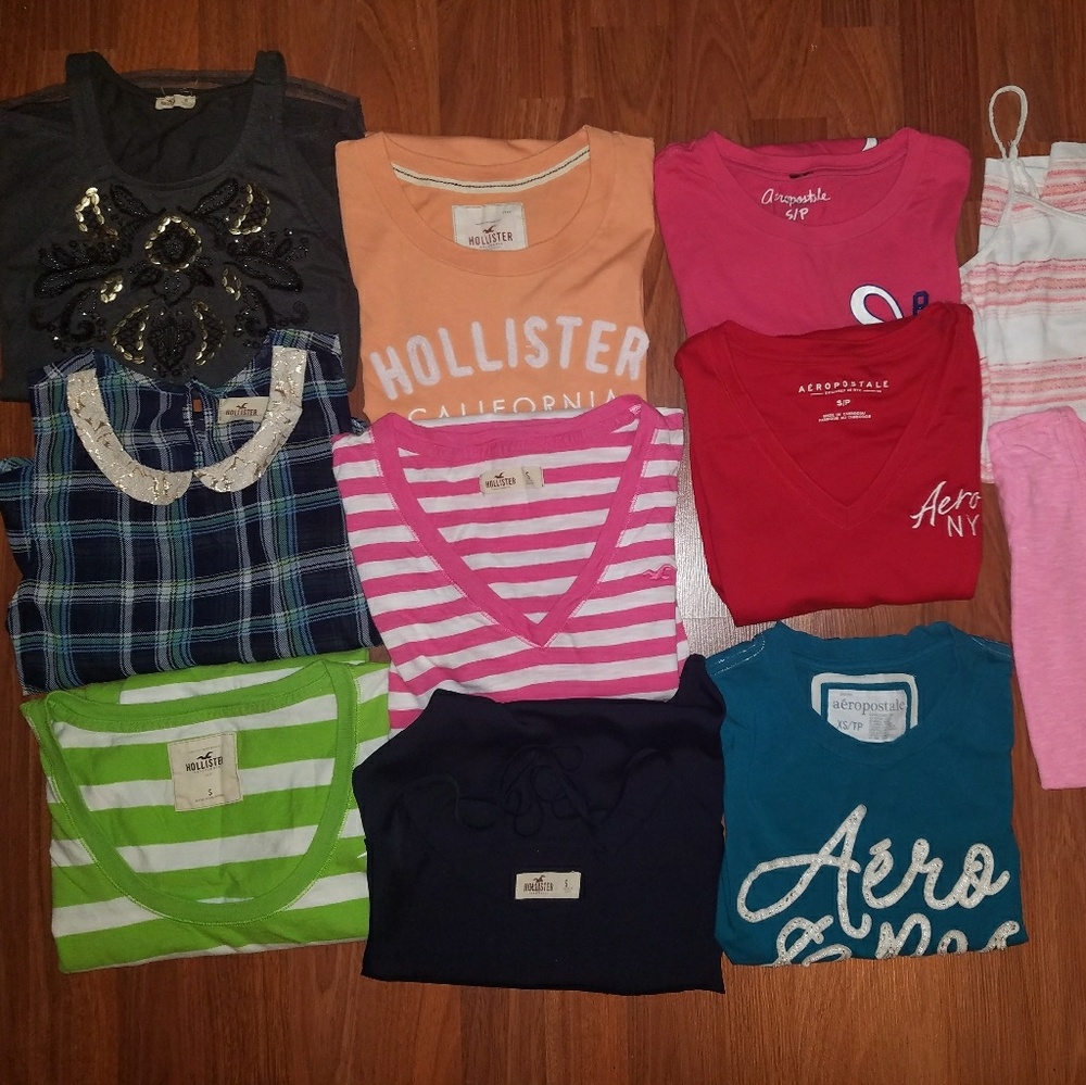 Shirts Aeropostal hollister size small 13 pieces